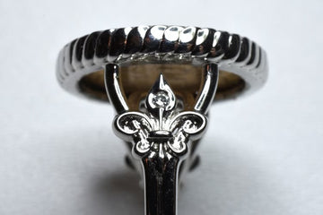 The Fleur-De-Lis Vintage Coin Signet Ring